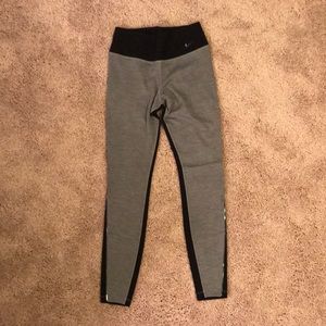 Nike leggings. Full length. Gray and black